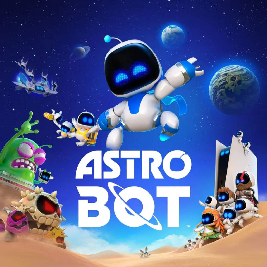 Ảnh bìa game Astro Bot, tựa game platformer 3D được đánh giá cao ra mắt năm 2024