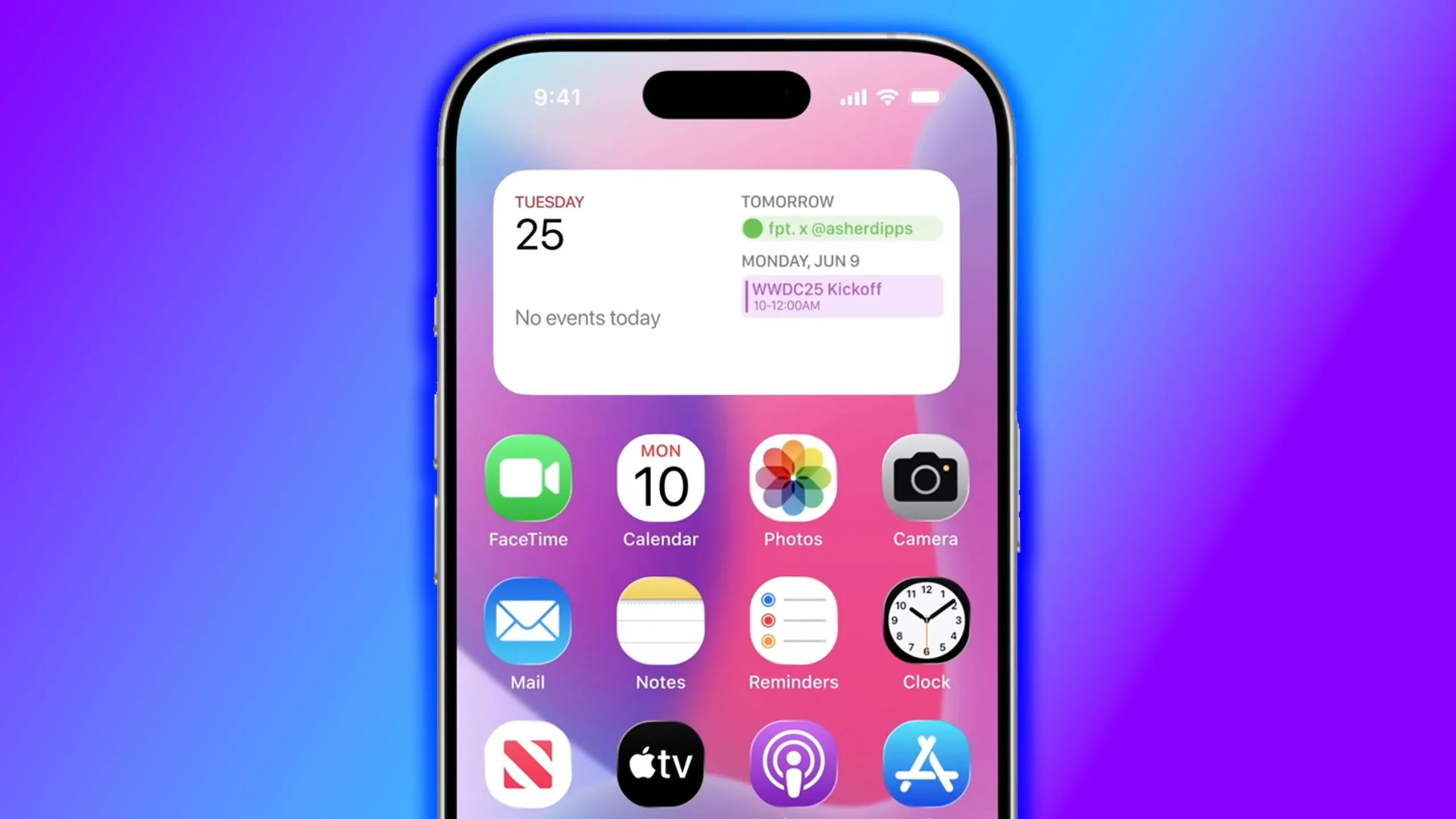 Ảnh minh họa giao diện hệ điều hành iOS mới của Apple với thiết kế lấy cảm hứng từ visionOS