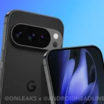 Ảnh rò rỉ hiển thị thiết kế mặt lưng Google Pixel 10 Pro màu đen với cụm camera ngang giống Pixel 9 Pro