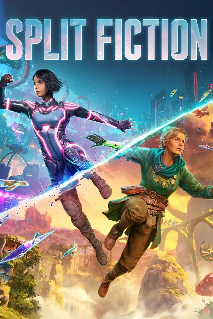 Bìa game Split Fiction, một tựa game couch co-op được đánh giá cao.