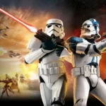 Bìa game Star Wars Battlefront Classic Collection với các nhân vật biểu tượng
