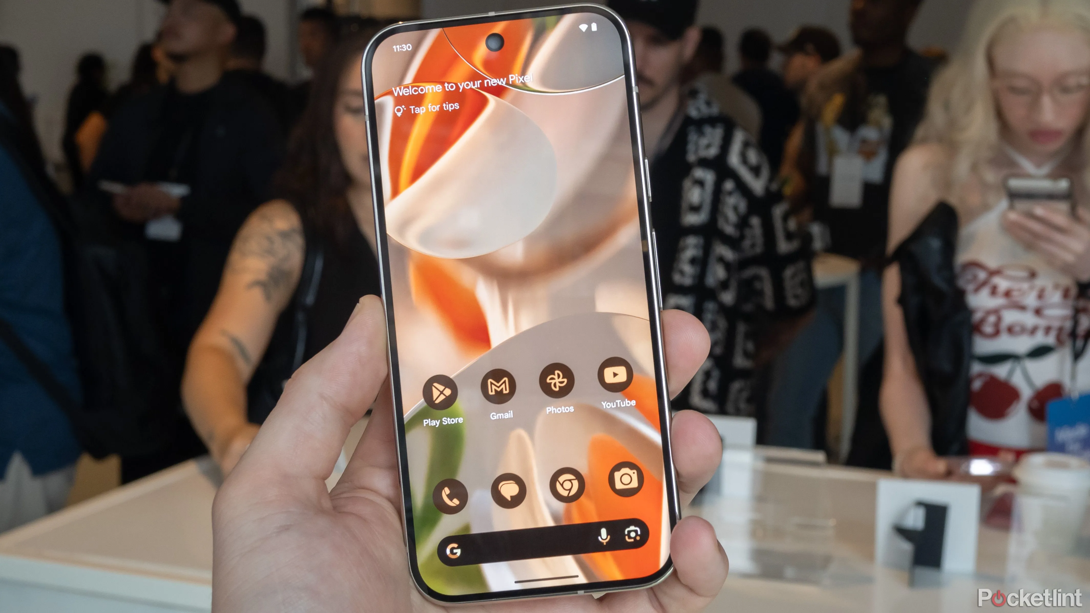 Giao diện màn hình điện thoại Pixel, tương tự ảnh rò rỉ thông số cấu hình Pixel 10 Pro từ ứng dụng DevCheck
