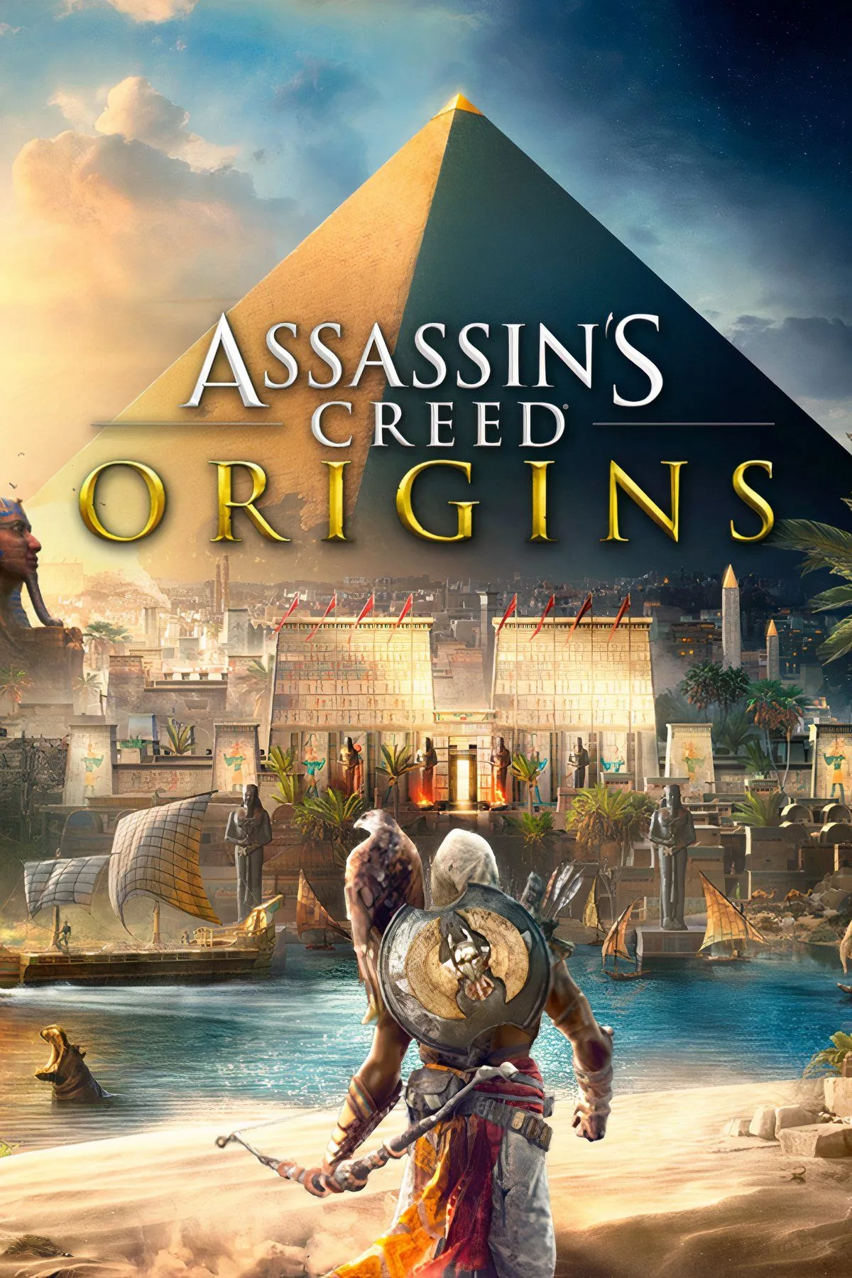 Kim Tự Tháp Giza và khung cảnh Ai Cập cổ đại trong Assassin's Creed Origins
