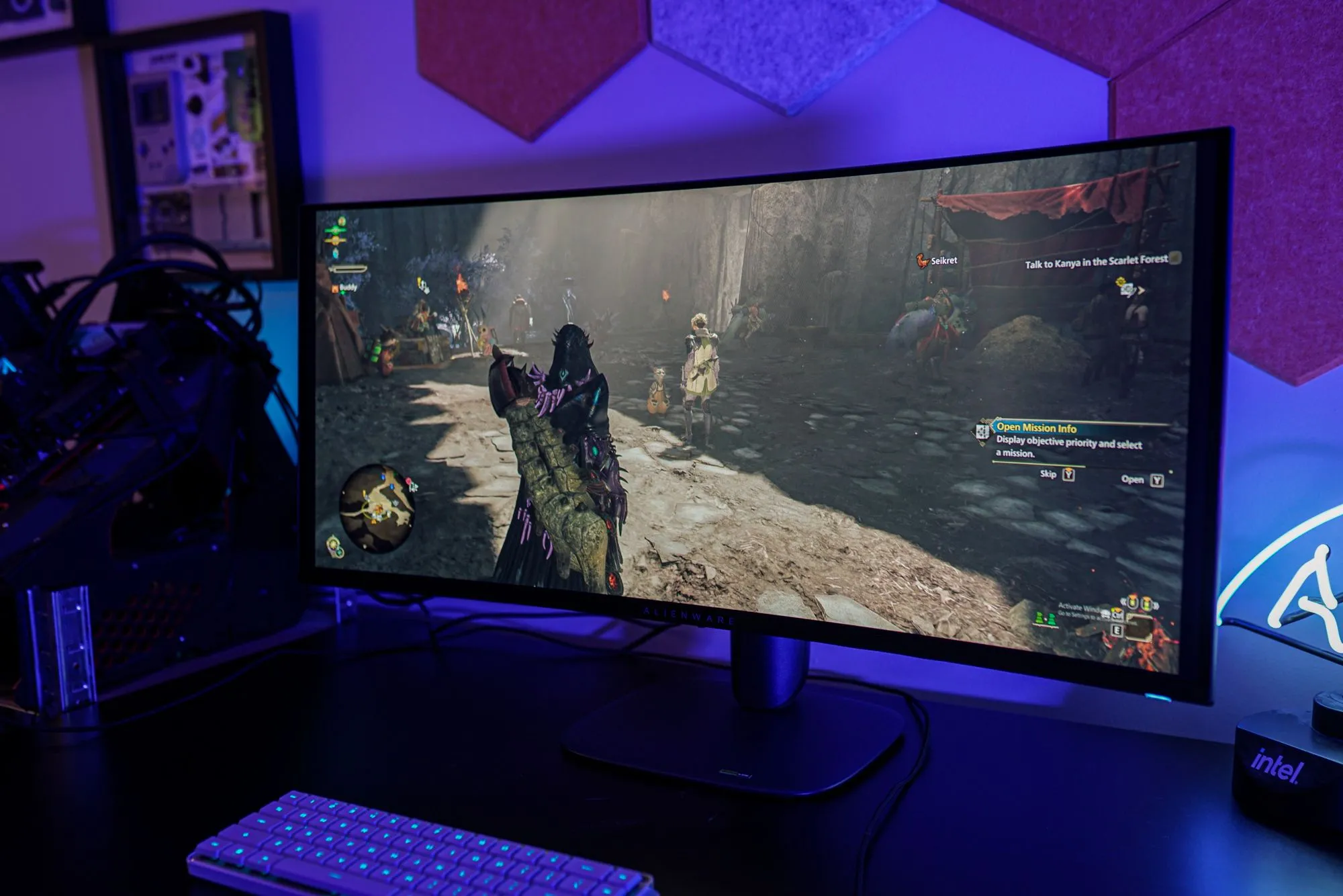 Màn hình Alienware AW3425DW với độ cong 1800R
