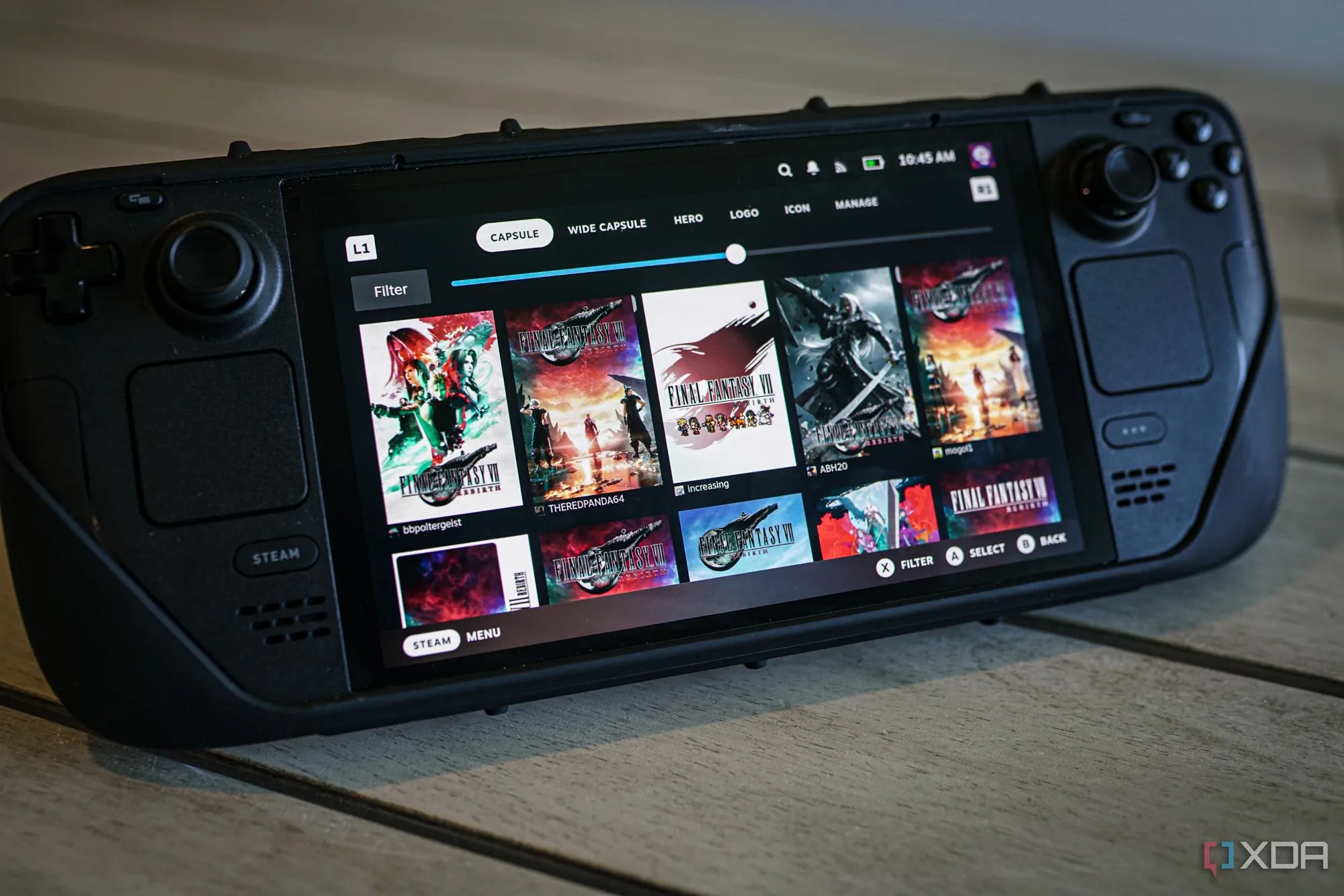 Thiết bị PC handheld Steam Deck, đại diện cho xu hướng máy chơi game cầm tay cấu hình đa dạng
