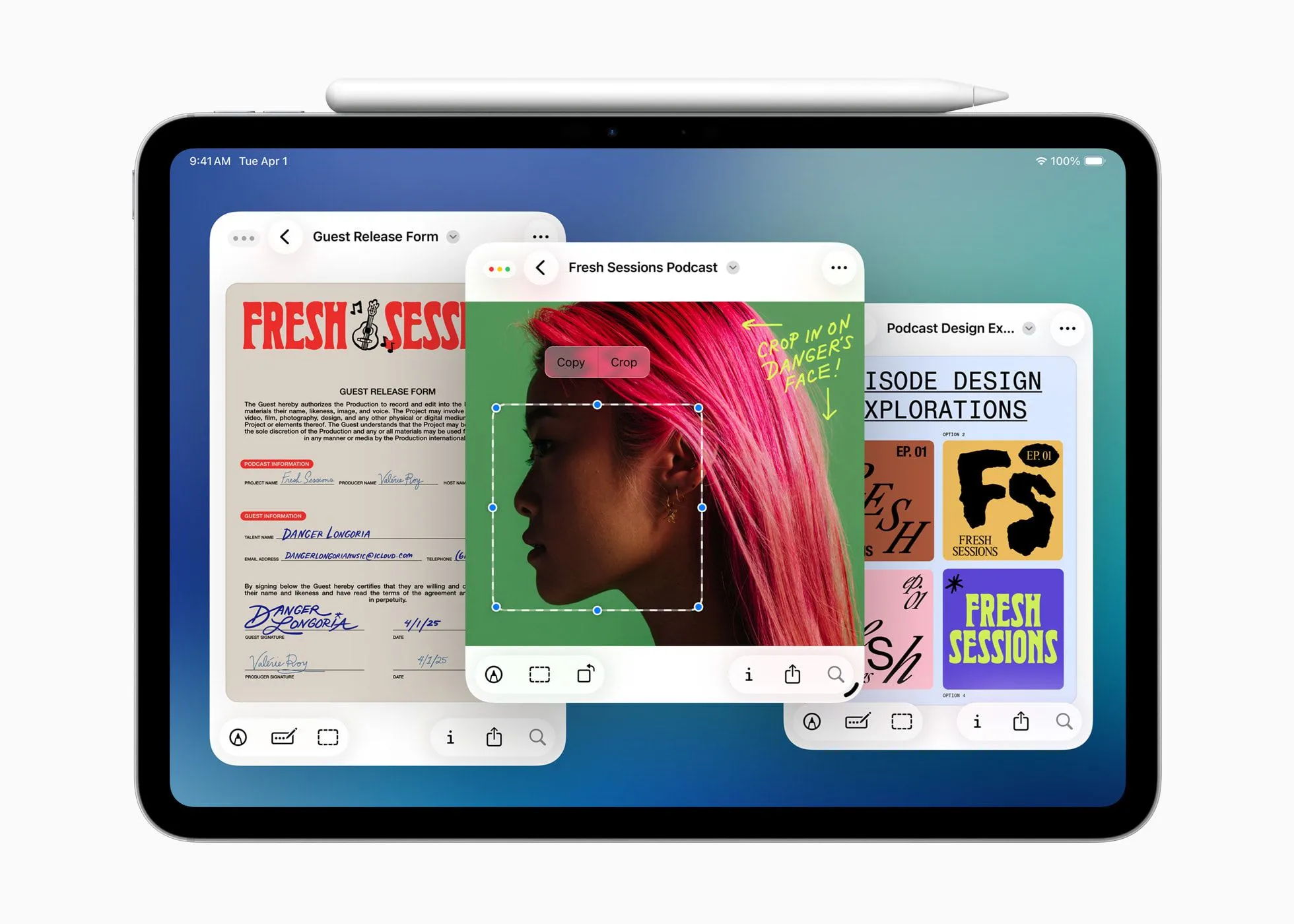 Ứng dụng Preview trên iPadOS 26 cho phép người dùng thêm chữ ký vào tài liệu dễ dàng