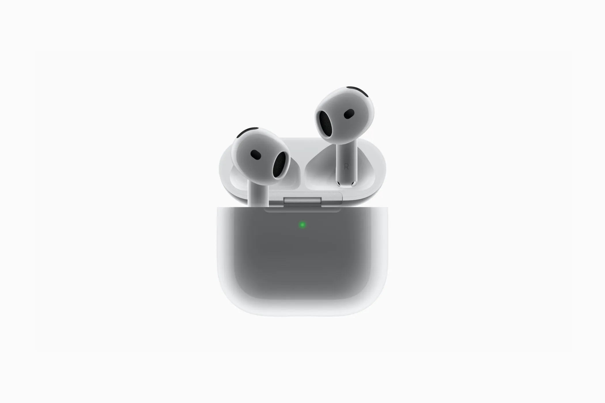Apple AirPods 4 cùng hộp sạc với thiết kế nhỏ gọn hơn