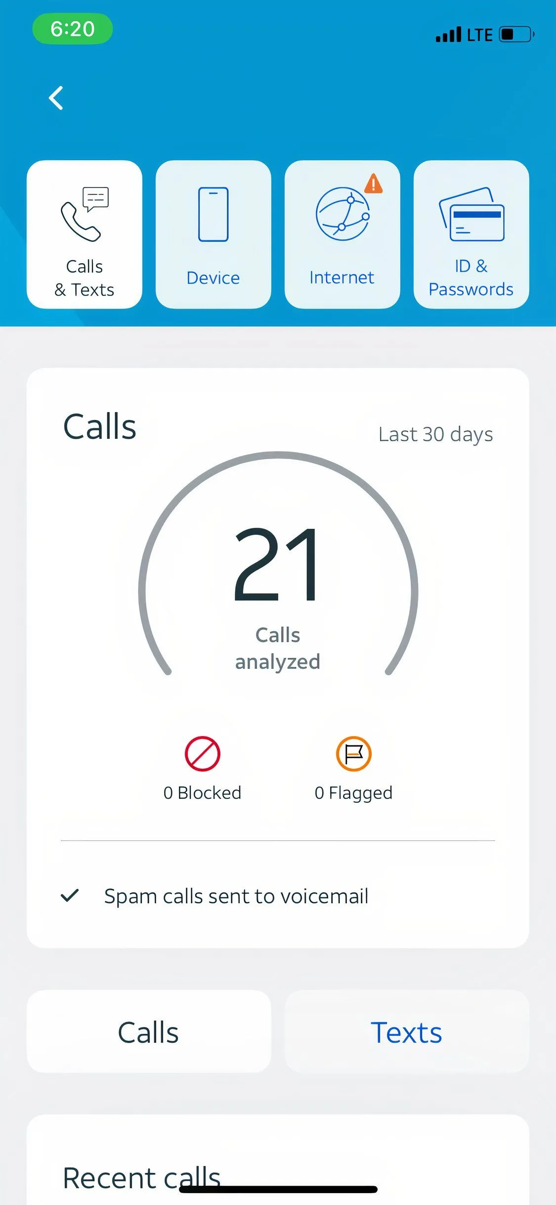 Các tùy chọn chặn cuộc gọi và tin nhắn spam trên ứng dụng nhà mạng
