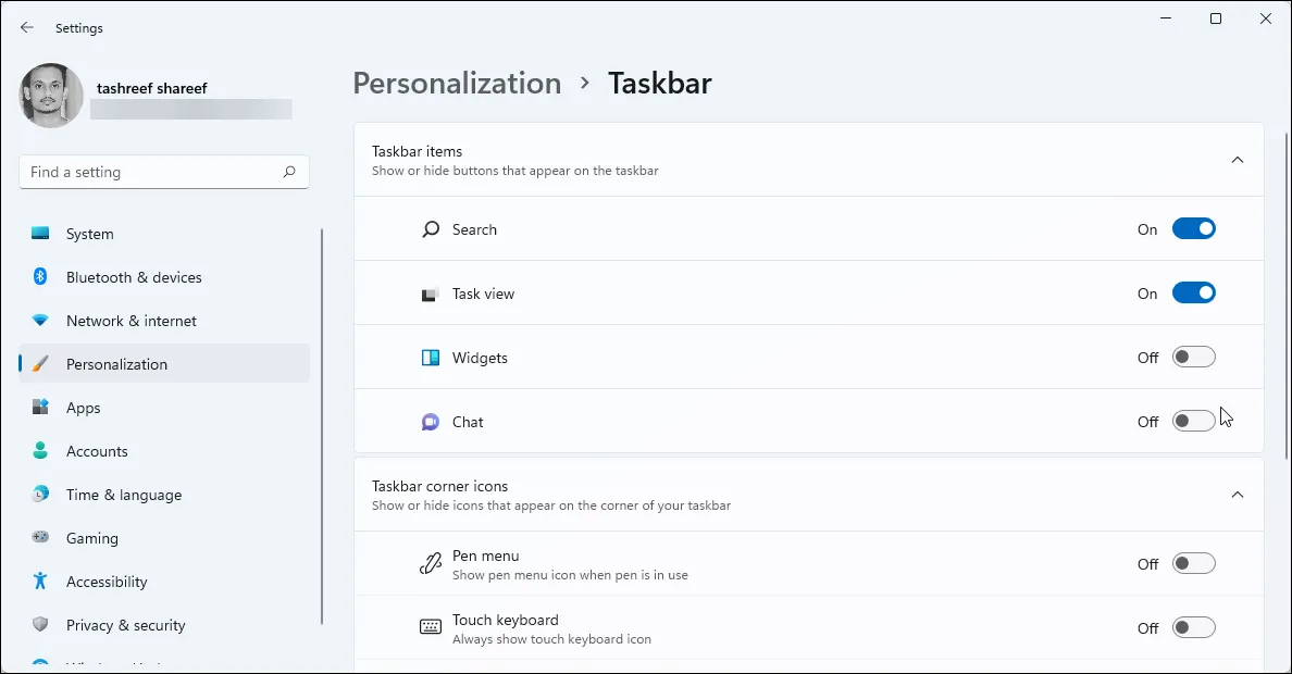 Cách bật hoặc tắt các tiện ích trò chuyện (chat widgets) trên Windows 11