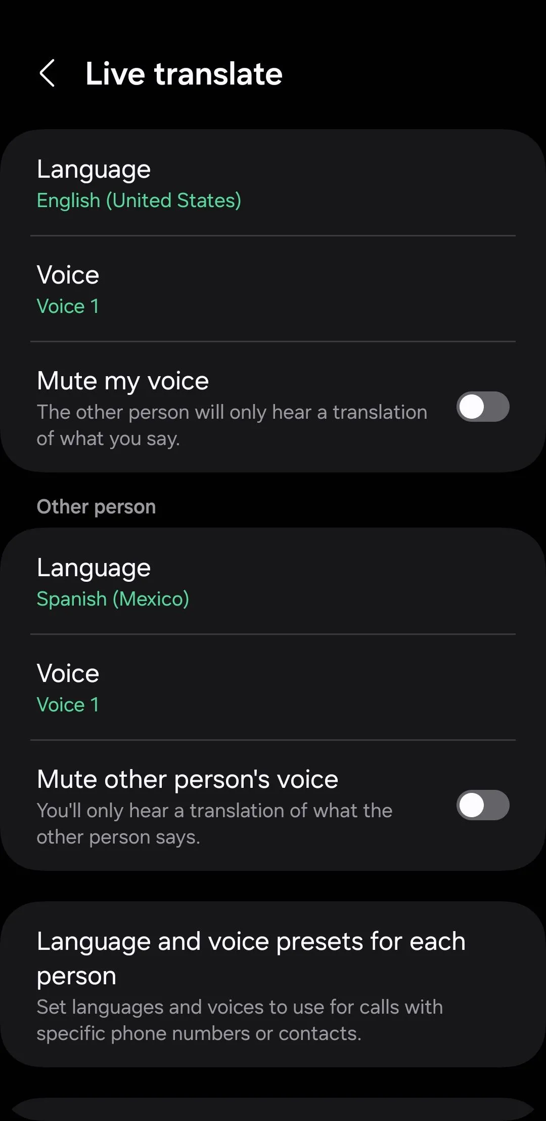 Cài đặt tính năng dịch trực tiếp cuộc gọi Live Translate trên điện thoại Samsung Galaxy