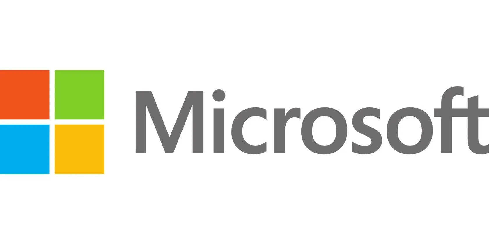 Logo Microsoft trên nền mờ