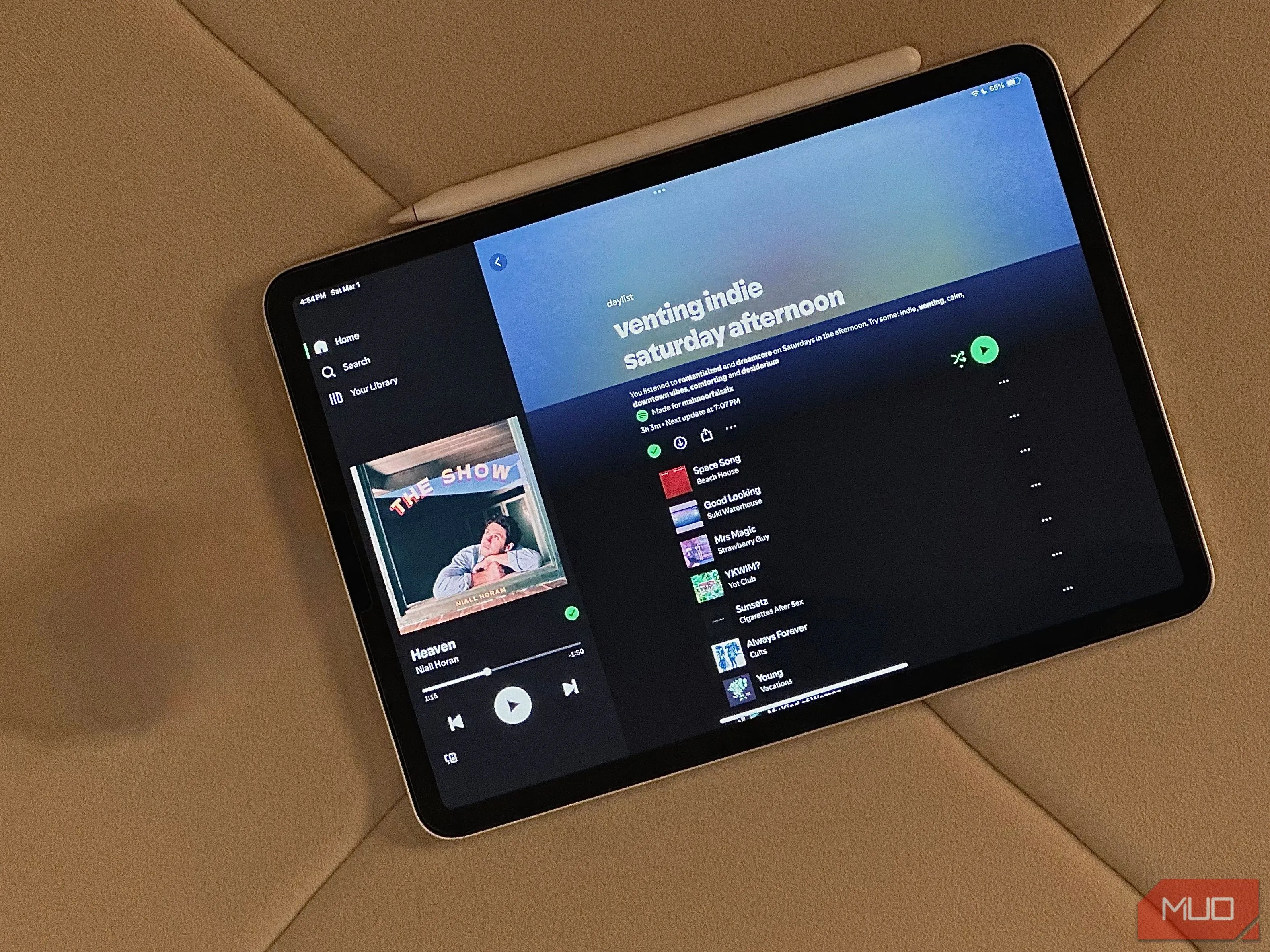 Ảnh chụp màn hình iPad hiển thị kết quả chỉnh sửa lỗi từ công cụ Clean Up