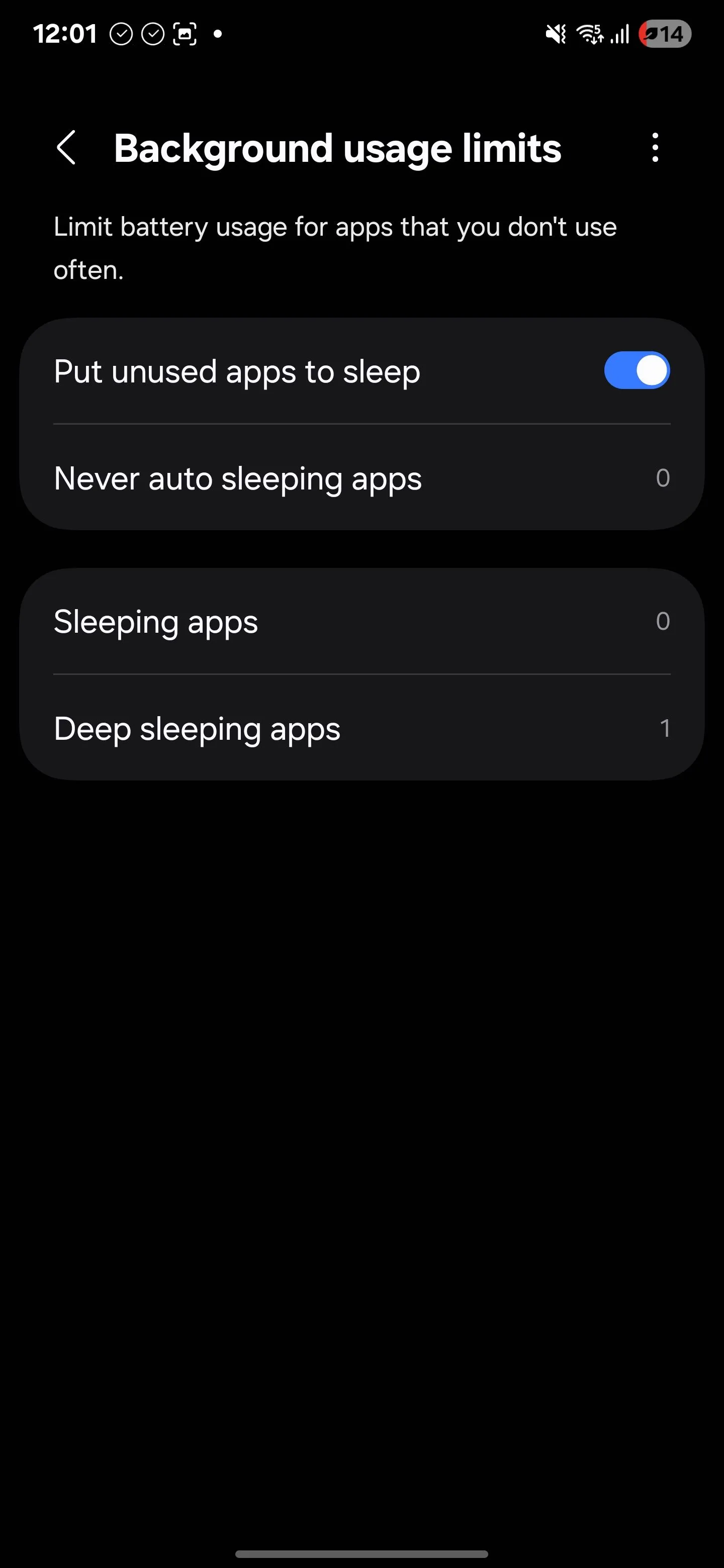 Bật tính năng &quot;Đưa ứng dụng không dùng đến vào chế độ ngủ&quot; trên Android