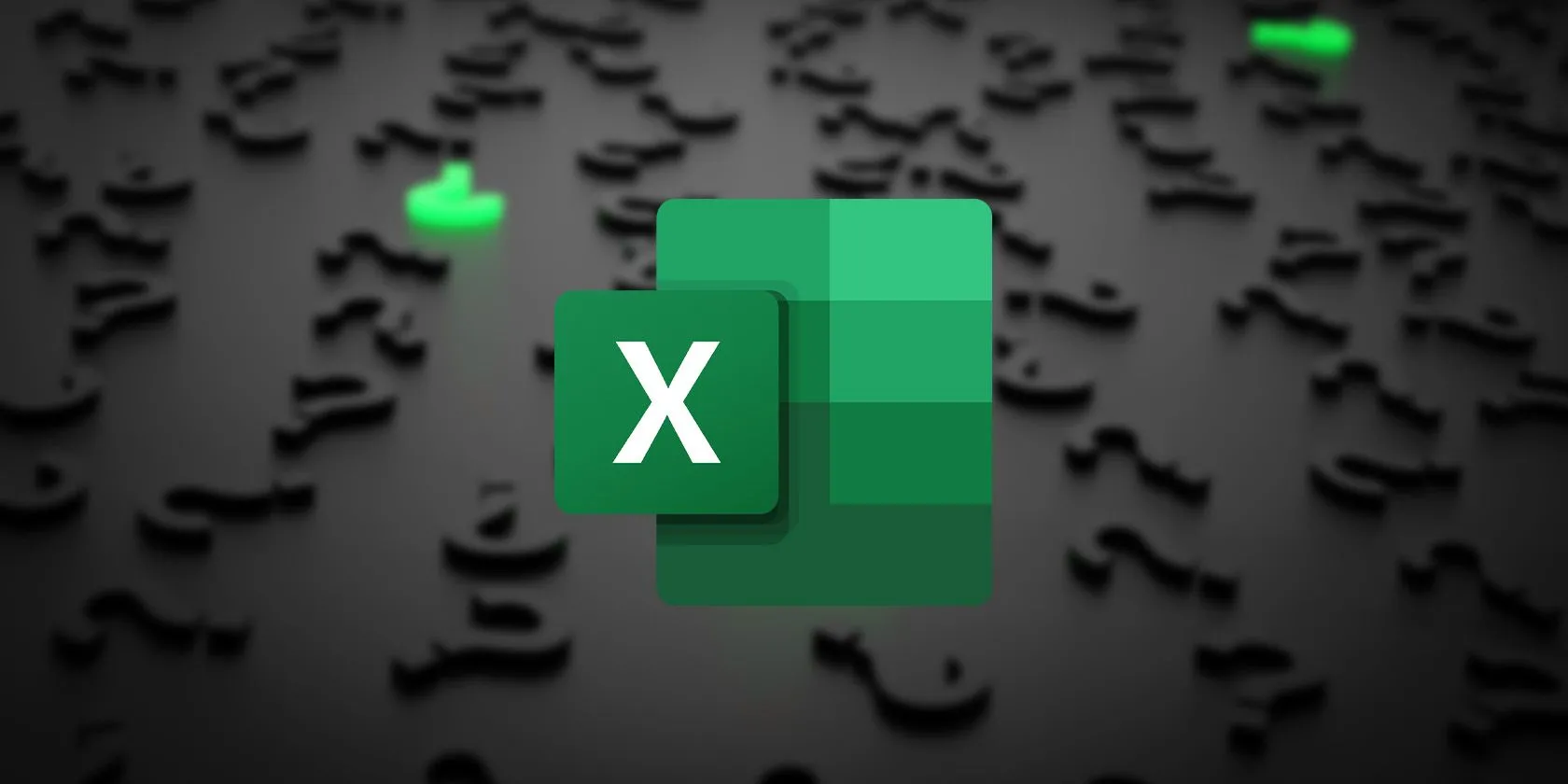 Biểu tượng Excel trên nền mờ