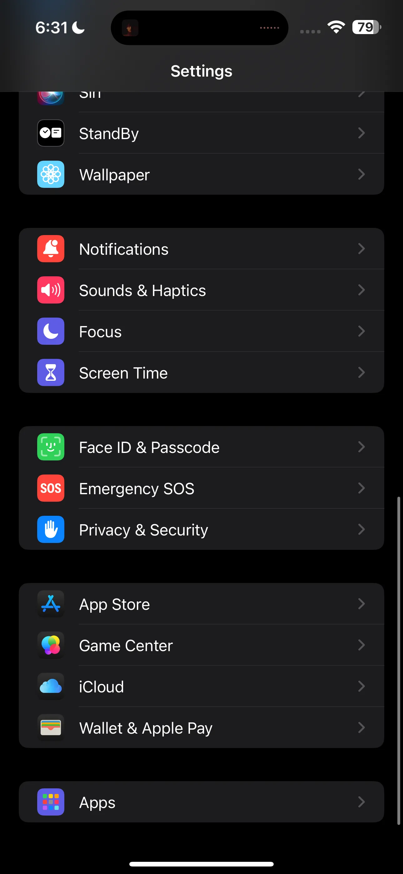 Biểu tượng ứng dụng Cài đặt trên iPhone