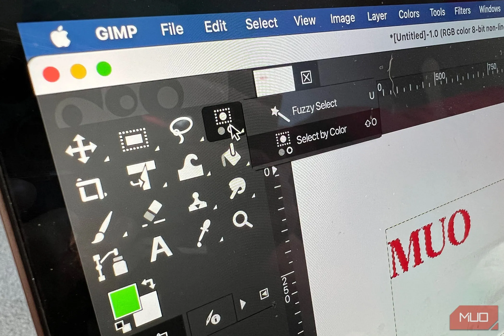 Các công cụ chọn vùng cải tiến của GIMP, bao gồm tính năng Paint Select mới