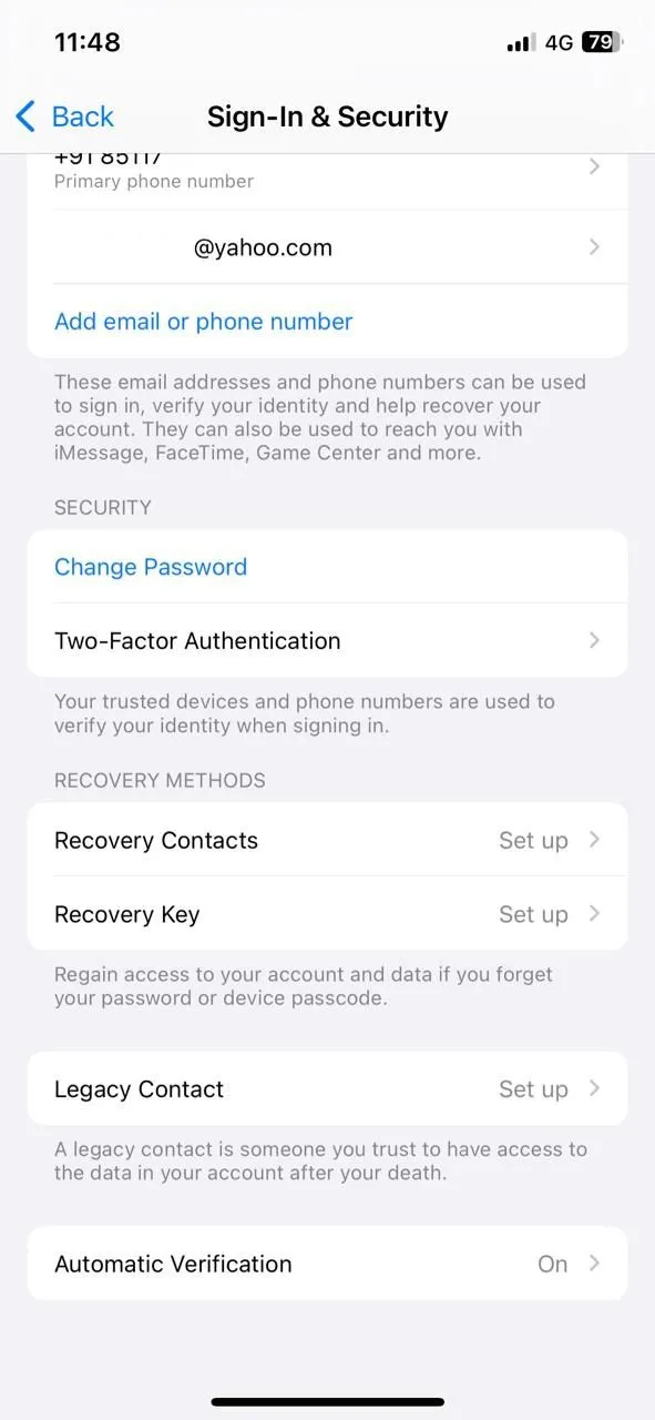 Cài đặt 2FA tài khoản Apple trên iPhone