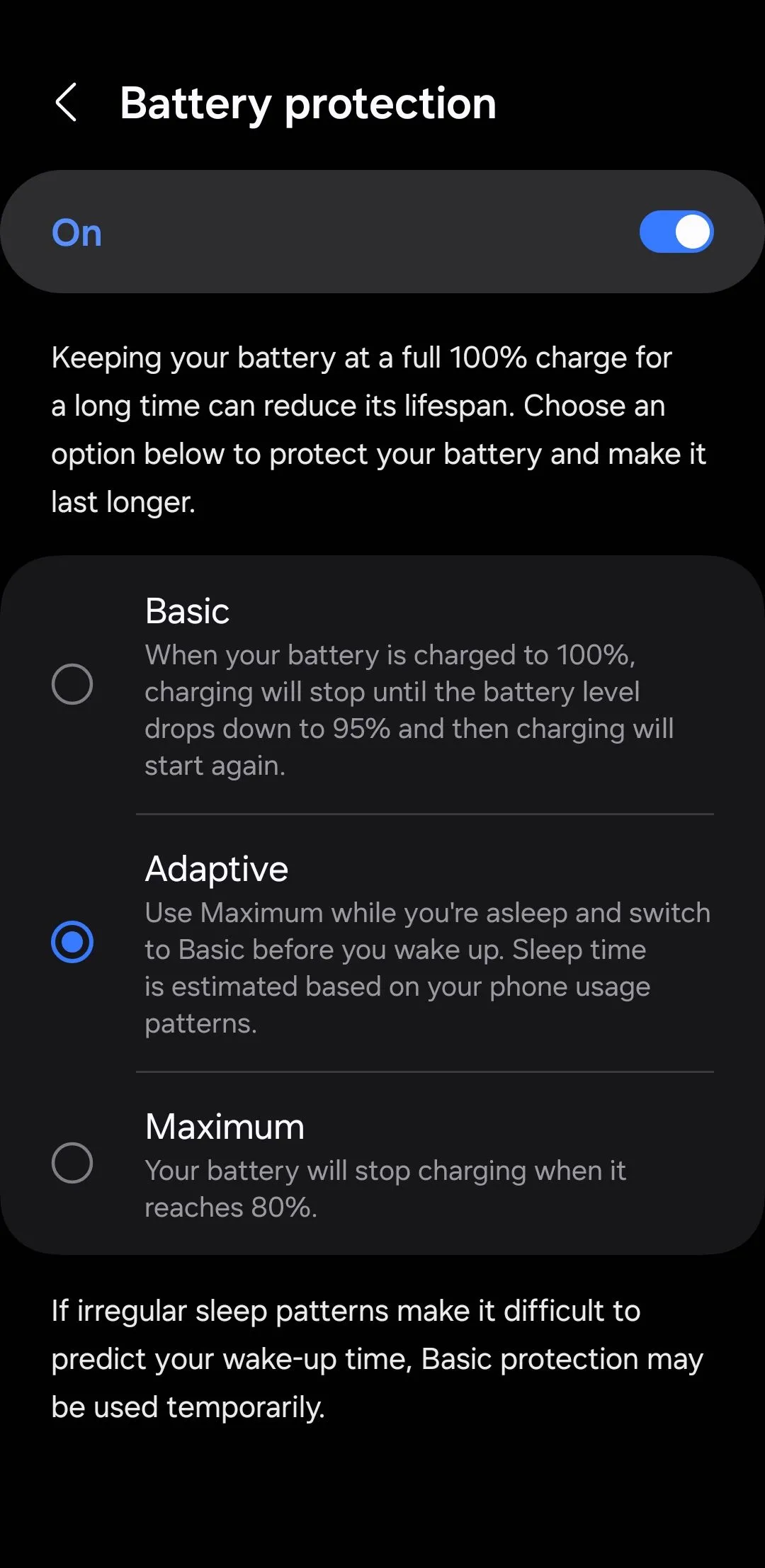 Cài đặt bảo vệ pin trên Android giúp tối ưu hóa quá trình sạc và kéo dài tuổi thọ pin