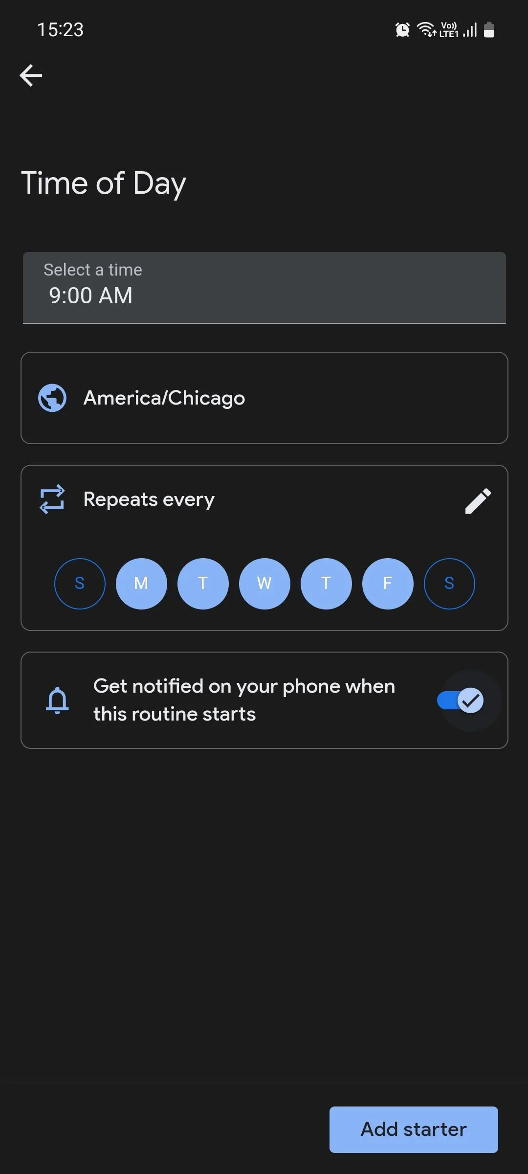 Cài đặt kích hoạt Routine dựa trên thời gian trong Google Assistant trên Pixel