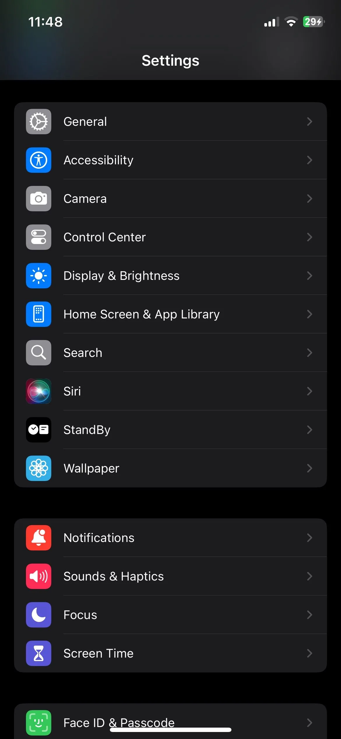 Cài đặt ứng dụng iPhone trong chế độ tối