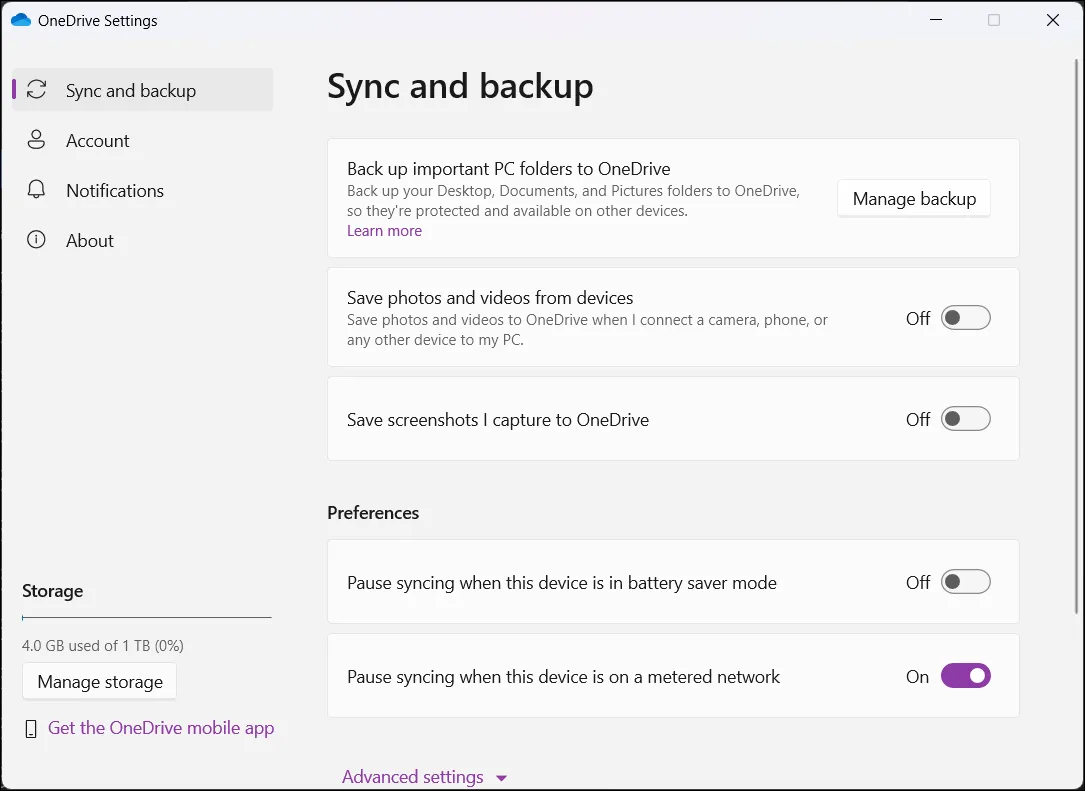 Cài đặt ứng dụng OneDrive trên Windows 11, một dịch vụ lưu trữ đám mây giúp đồng bộ và quản lý file tiện lợi