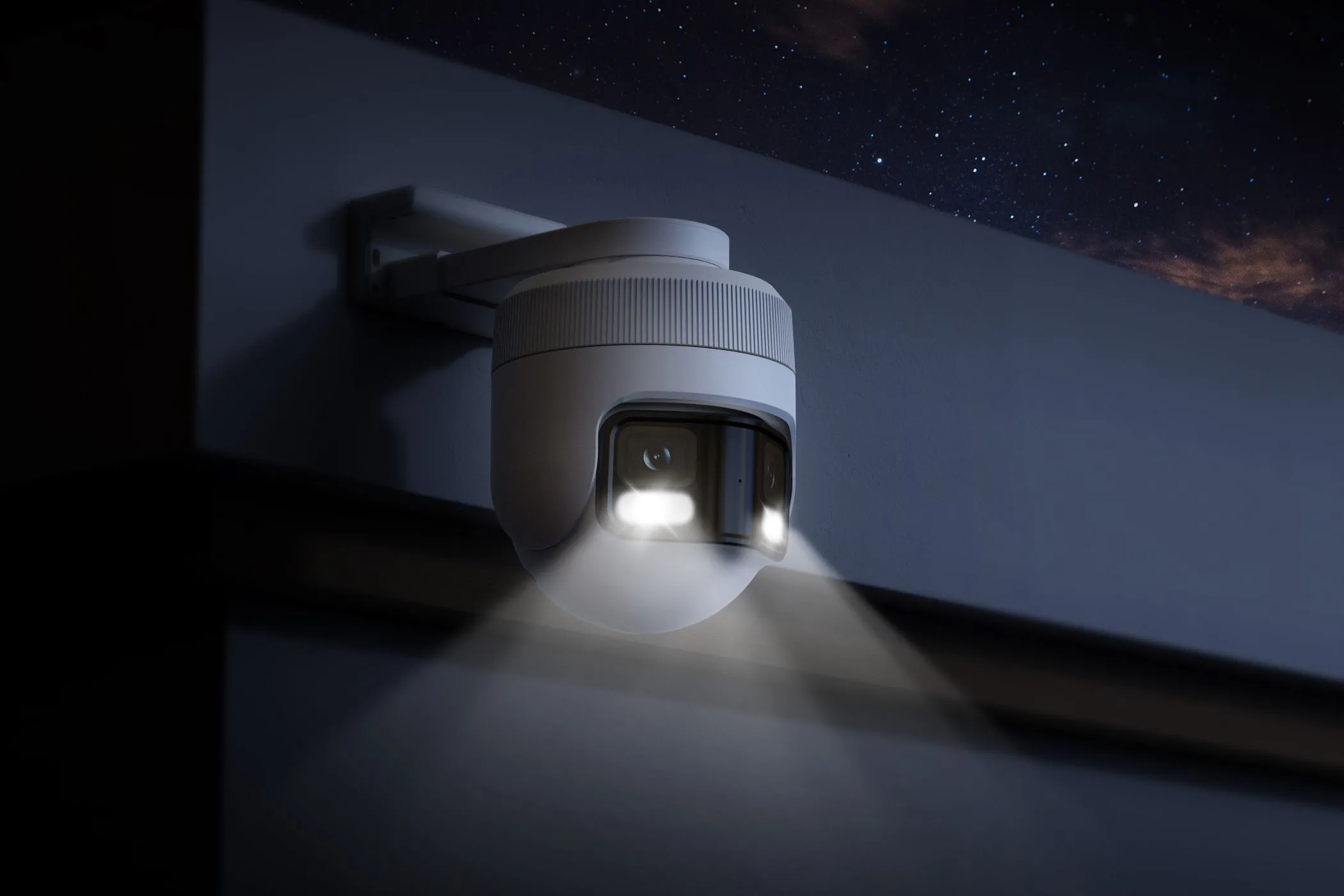Camera IMILAB EC6 Panorama giám sát ngoài trời vào ban đêm với khả năng nhìn màu