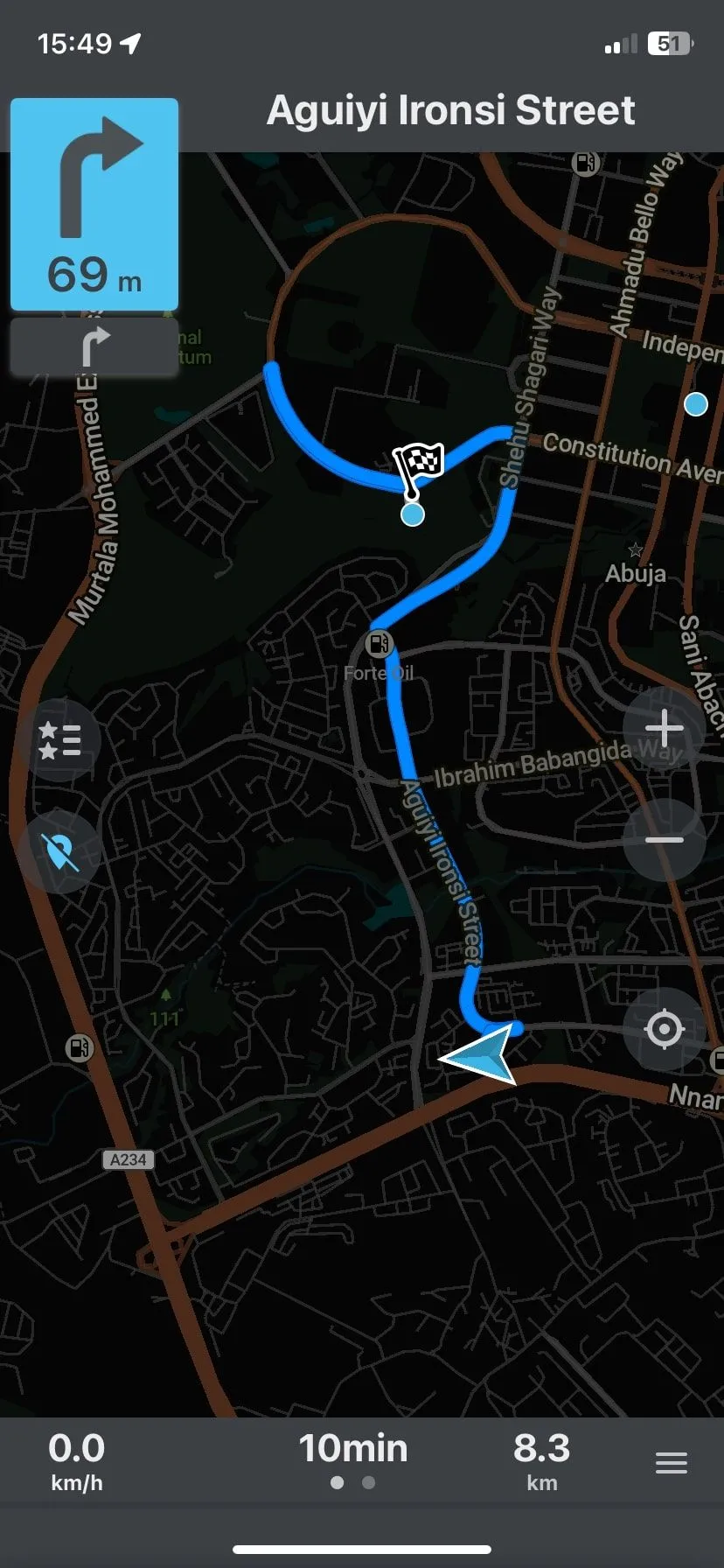 Điều hướng offline trên Organic Maps