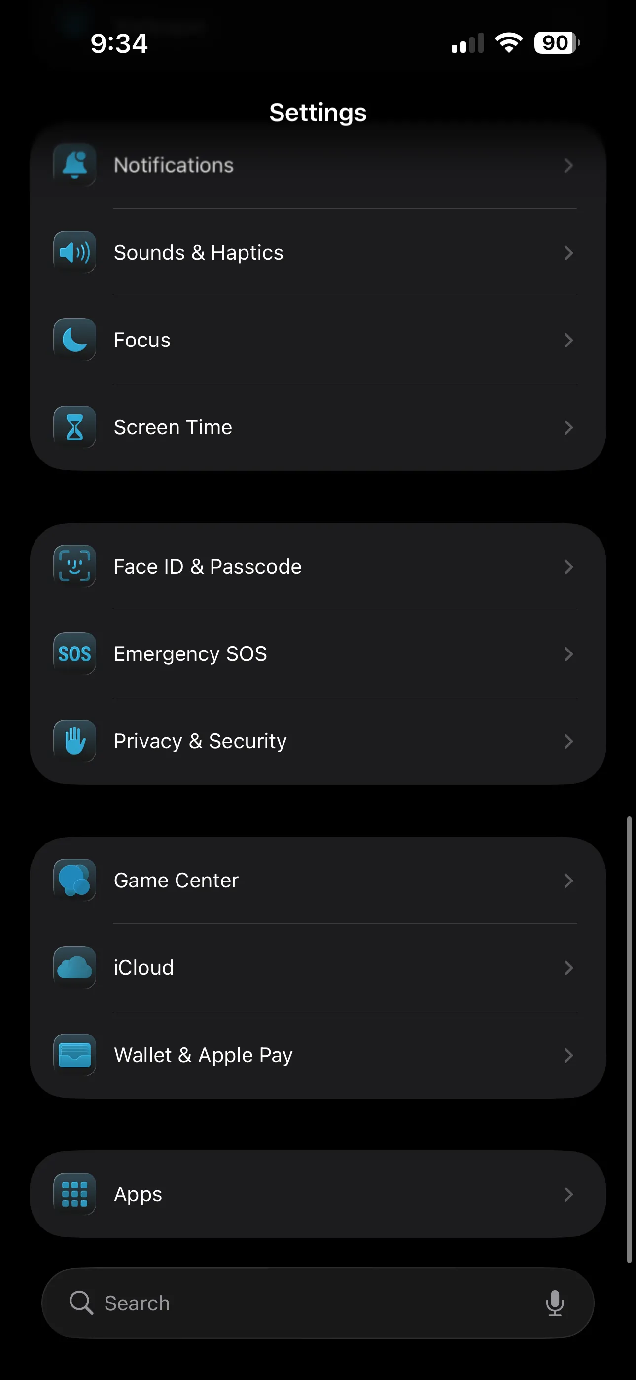 Giao diện cài đặt tính năng phát hiện tin nhắn rác trong iOS 26