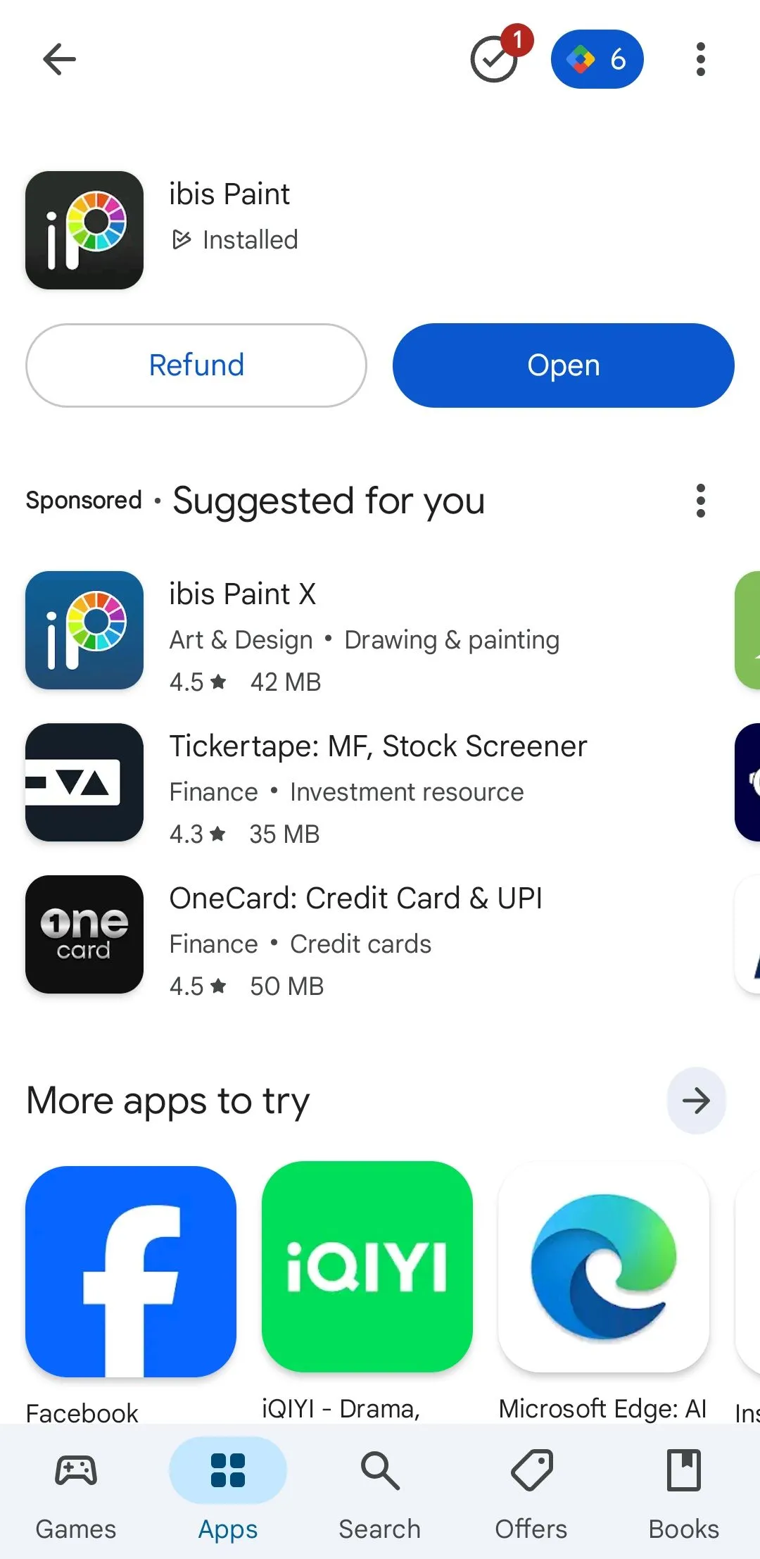 Giao diện Google Play Store hiển thị tùy chọn &quot;Hoàn tiền&quot; cho một ứng dụng trả phí đã mua trong thời gian cho phép.