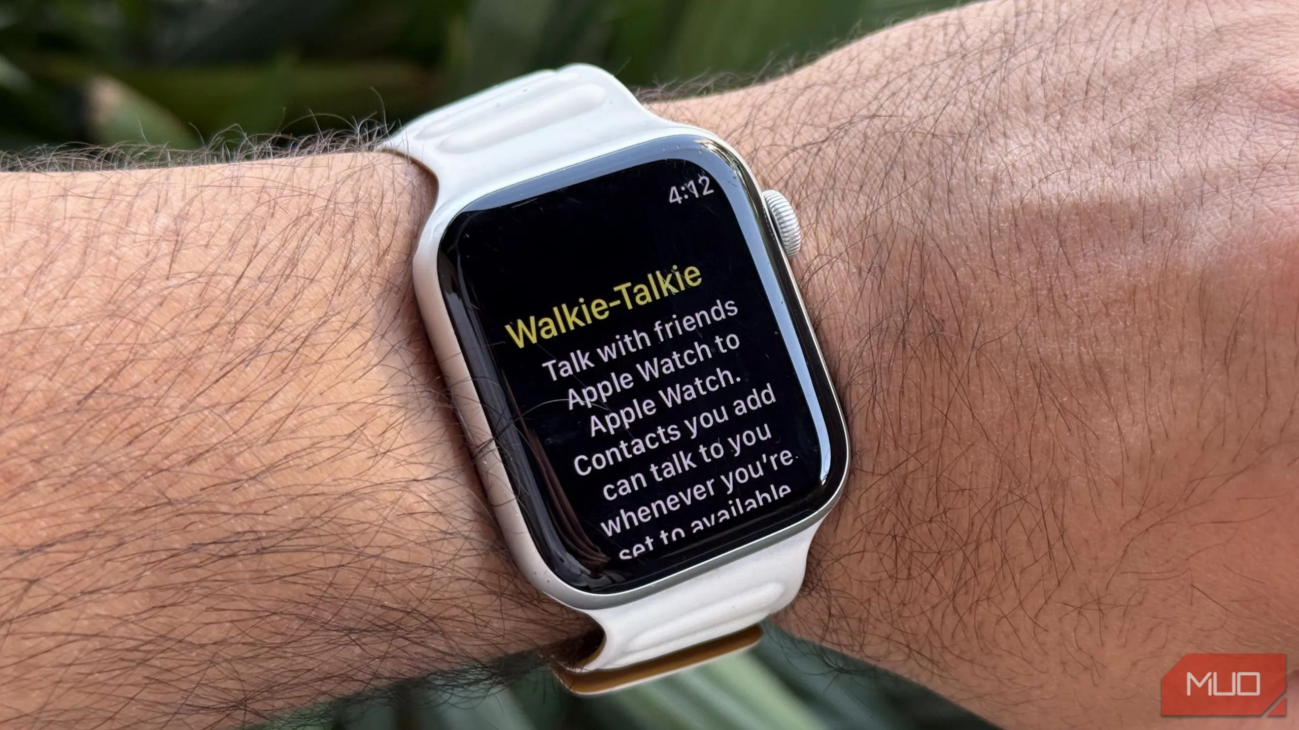 Giao diện tính năng Walkie-Talkie trên Apple Watch, cho phép gửi tin nhắn thoại tức thì
