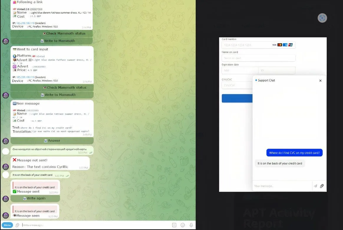 Hệ thống chatbot của Telekopye hỗ trợ dịch thuật tự động trong các chiến dịch lừa đảo