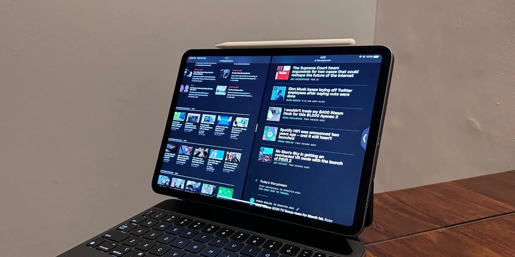 iPad Pro sử dụng Split View trong nhiều cửa sổ