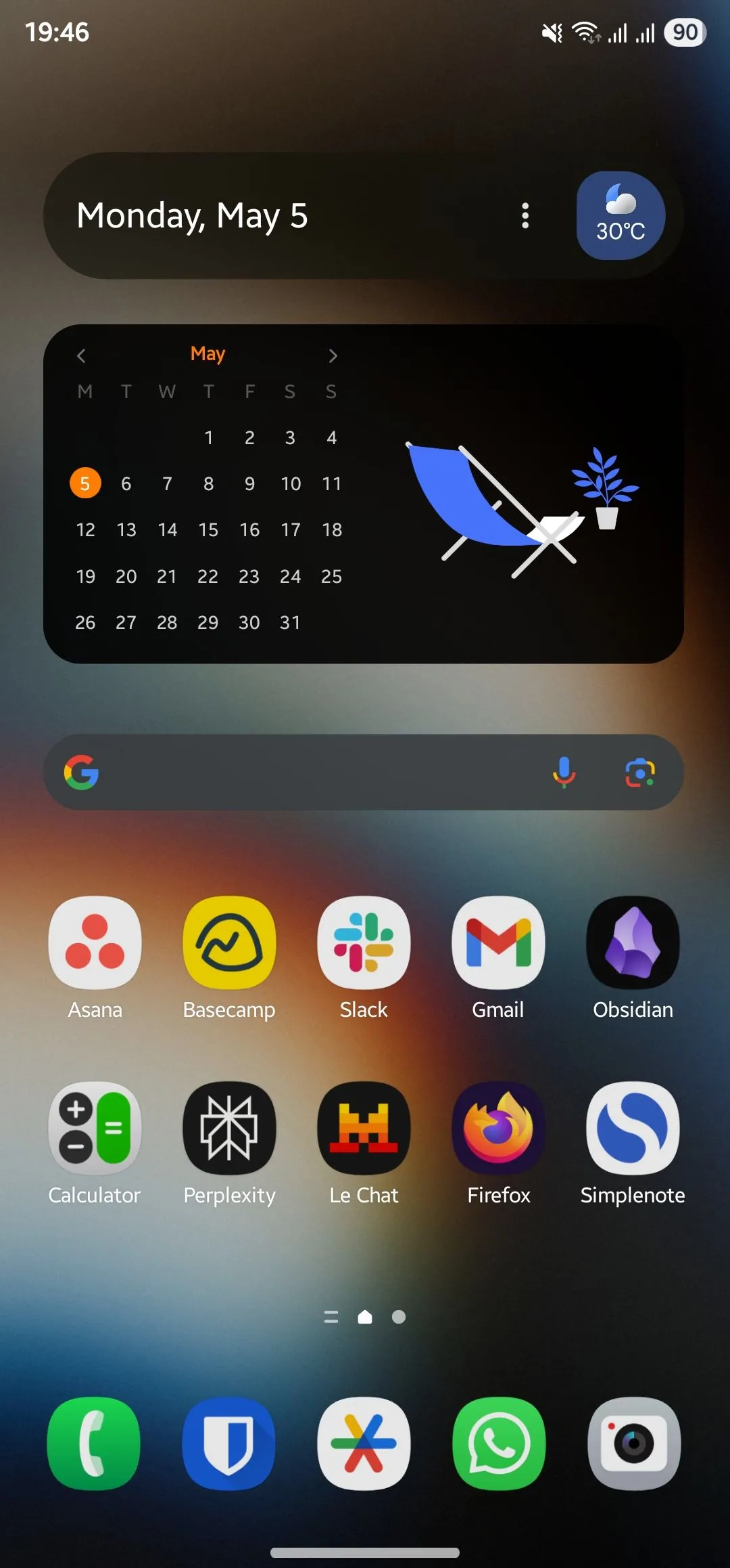 Màn hình chính trên điện thoại OnePlus