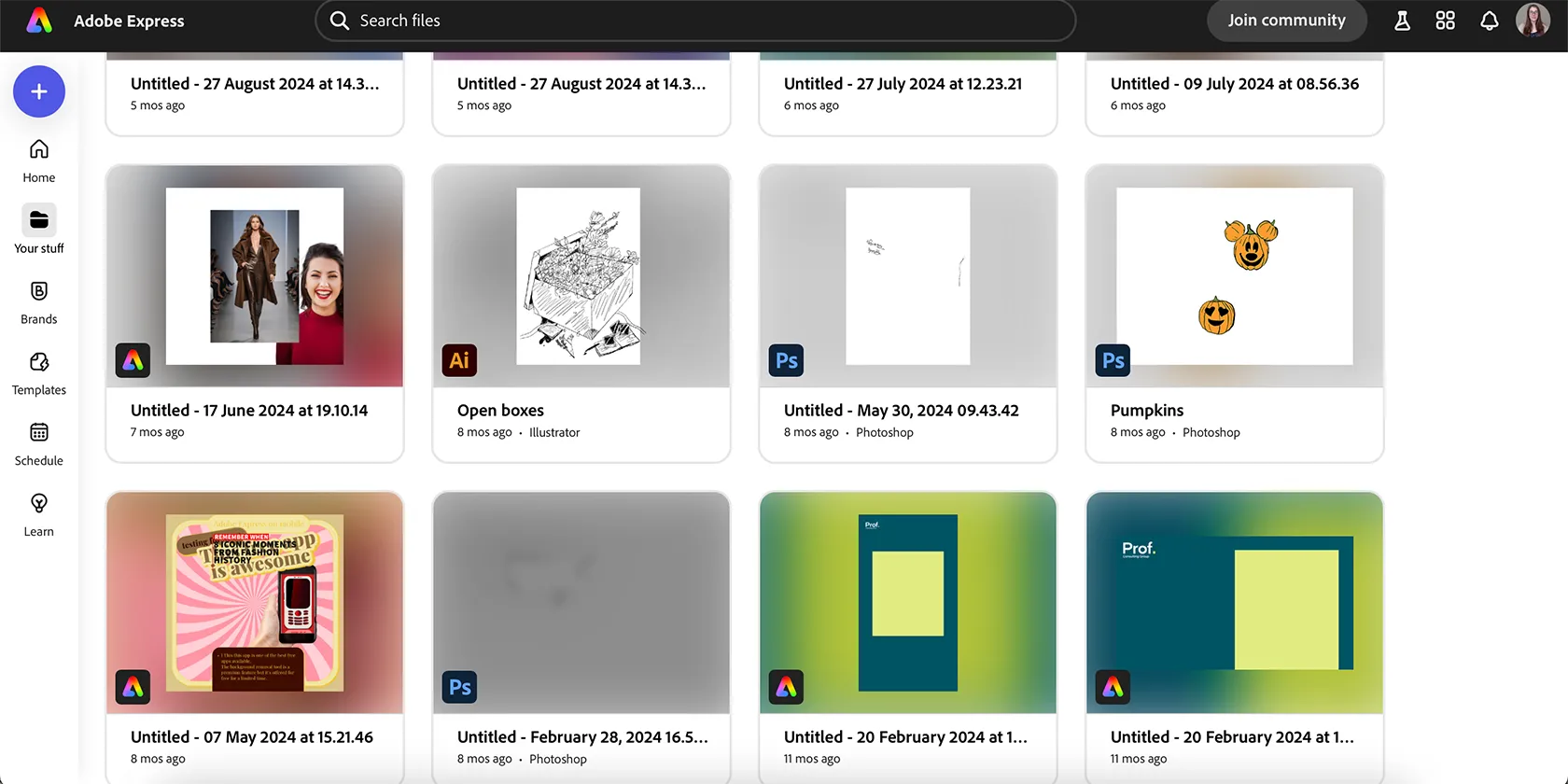 Minh họa khả năng tích hợp của Adobe Express với các công cụ khác trong hệ sinh thái Adobe Creative Cloud