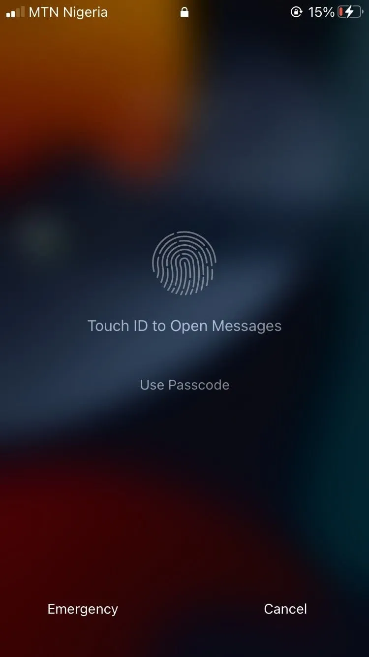 Mở khóa iPhone bằng vân tay để truy cập tin nhắn