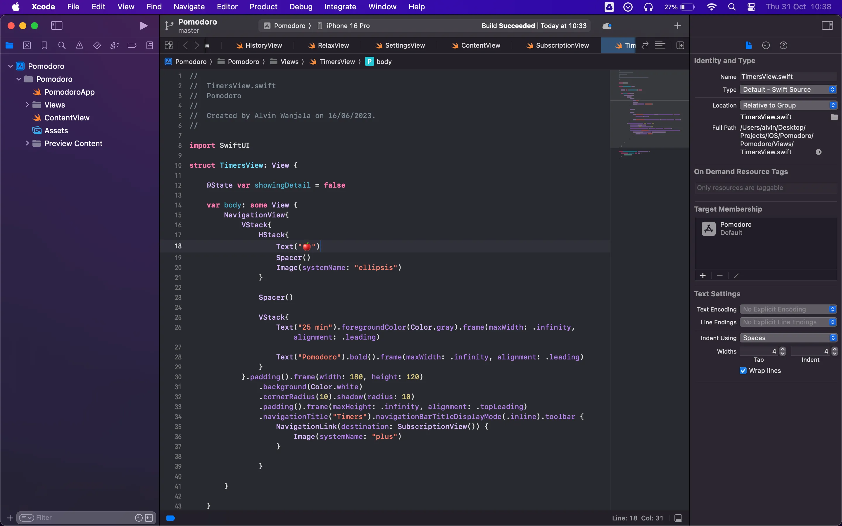 Môi trường lập trình Xcode IDE trên máy Mac
