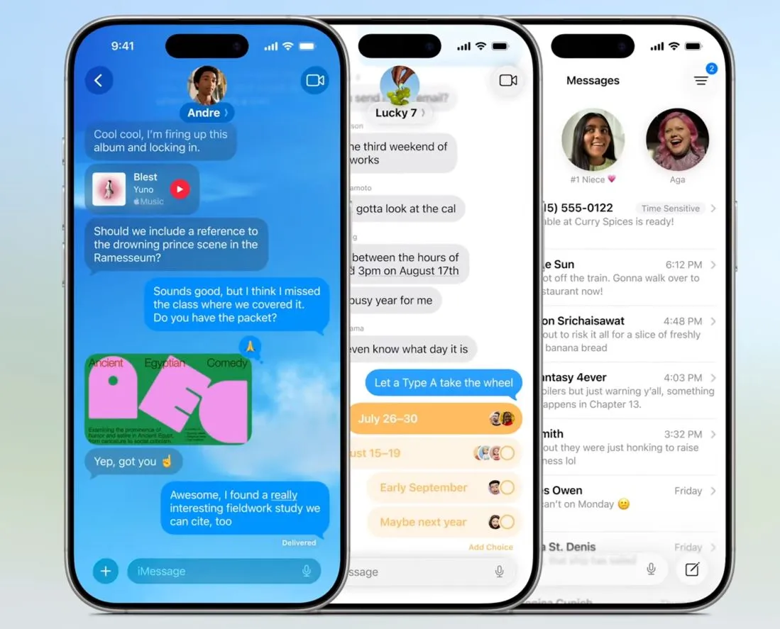 Những điểm nổi bật của tính năng Tin nhắn trên iOS 26, đặc biệt cho nhóm chat