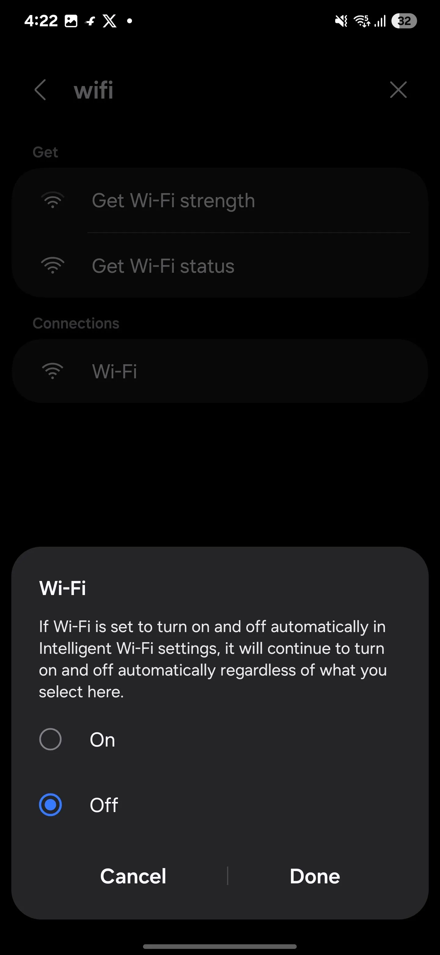 Quy trình Samsung tự động tắt Wi-Fi khi rời khỏi nhà