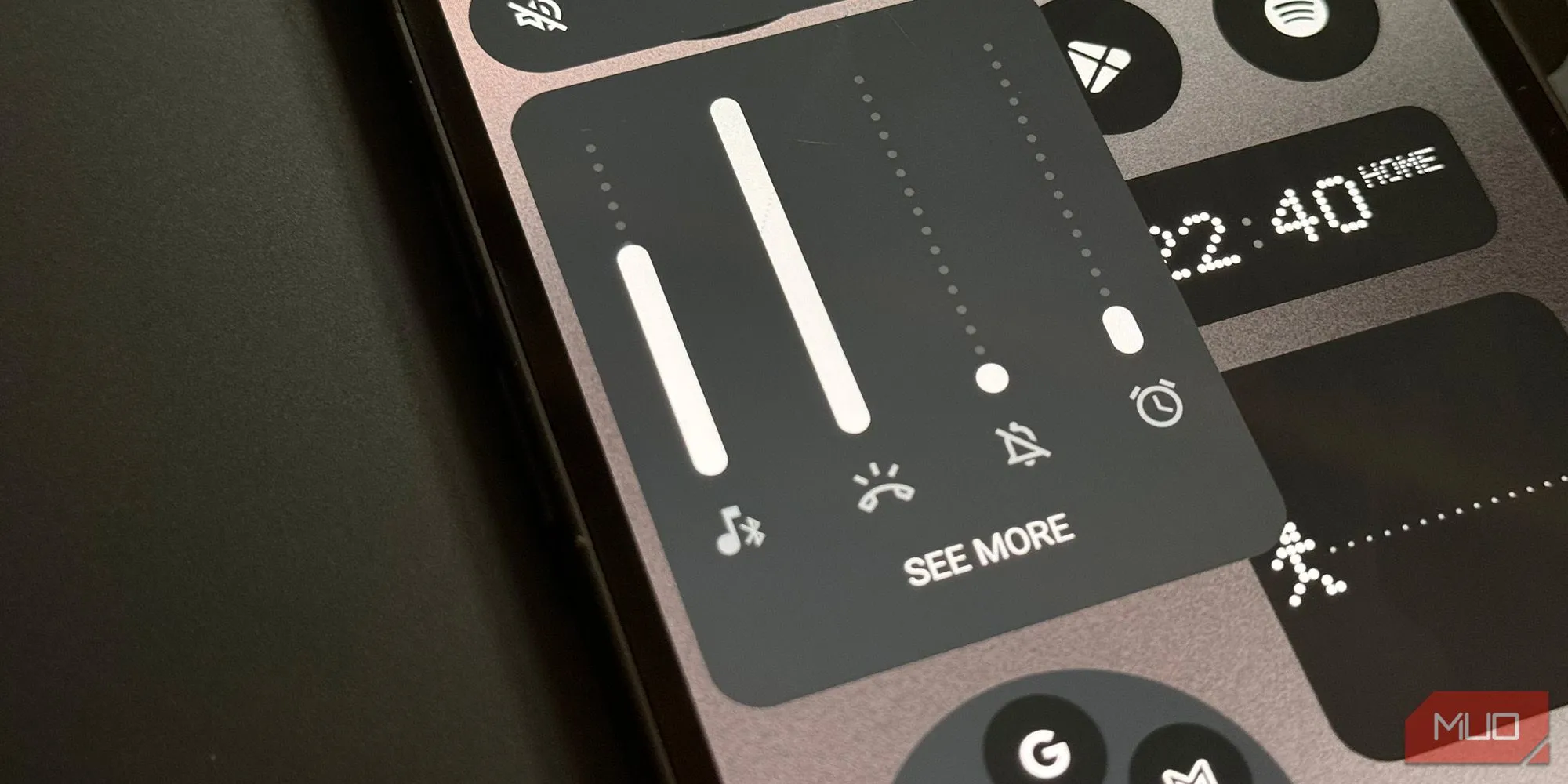 Thanh trượt điều khiển âm lượng chi tiết trên Android 15
