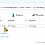 Thay đổi cài đặt nguồn nâng cao trong Bảng điều khiển trên Windows 11