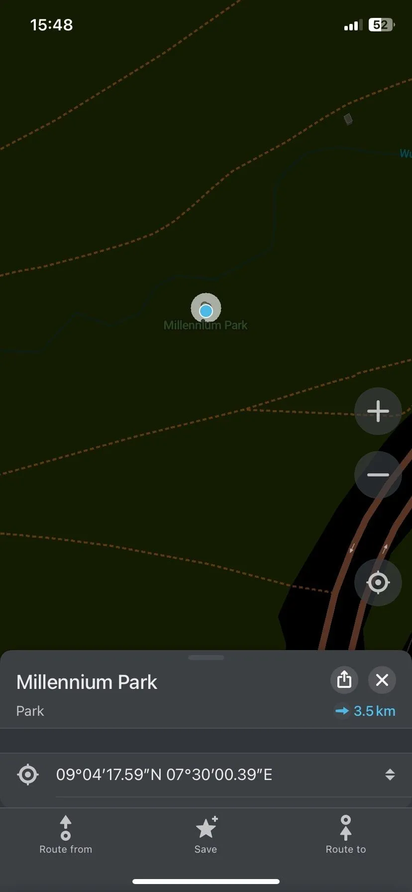 Tìm kiếm offline trên Organic Maps