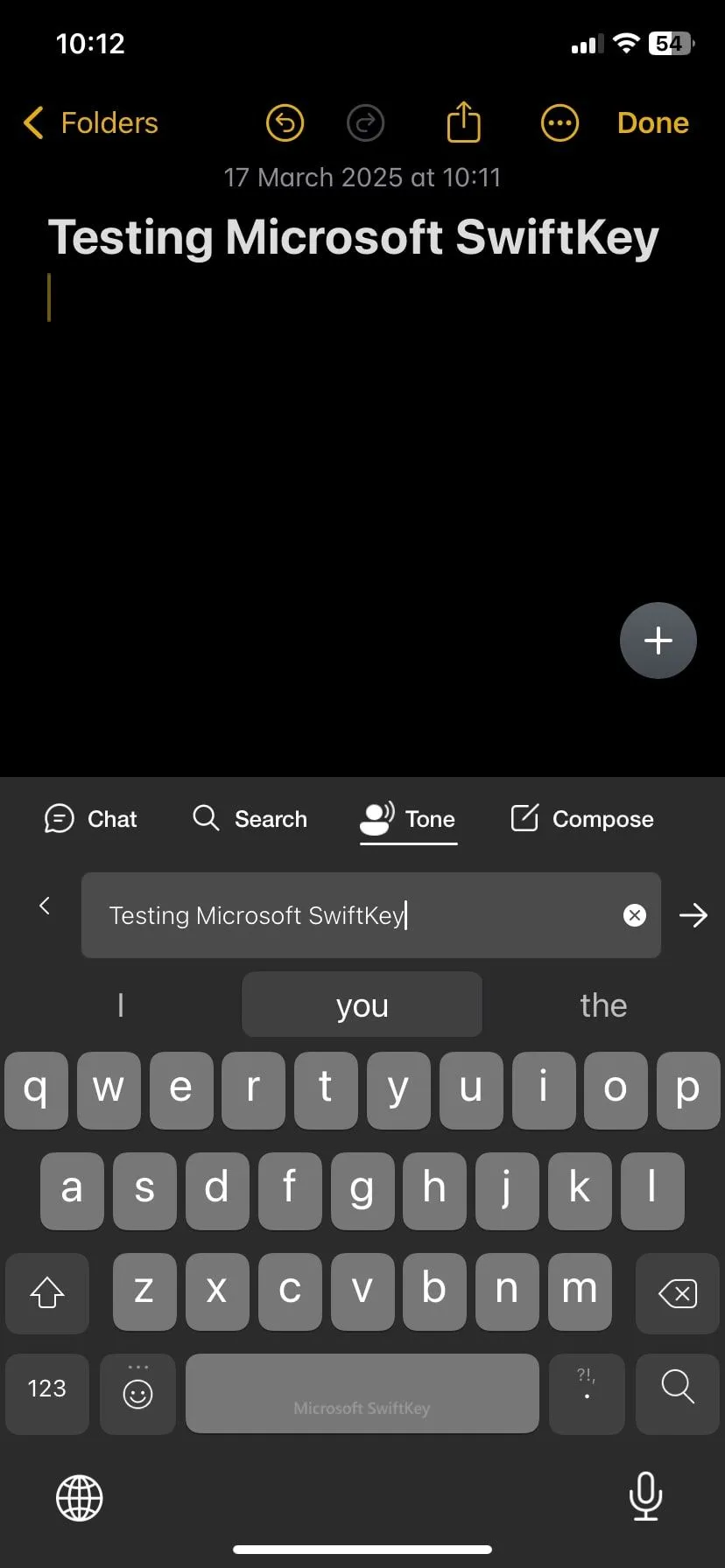 Tính năng điều chỉnh giọng điệu với văn bản trên SwiftKey