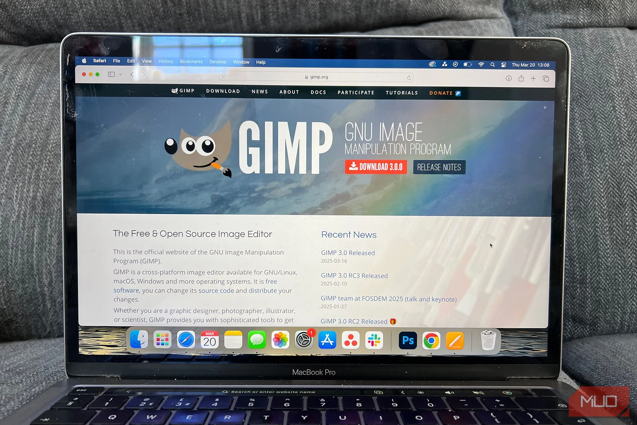 Trang chủ GIMP nhấn mạnh cam kết mã nguồn mở và giấy phép GNU GPL