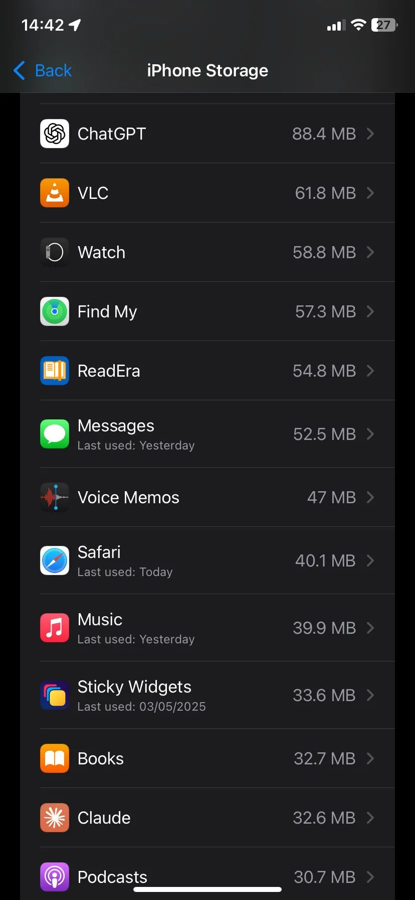 Ứng dụng Safari trong phần Cài đặt iPhone
