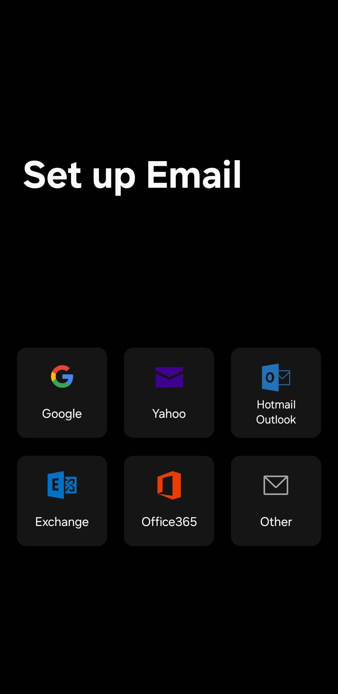 Ứng dụng Samsung Email hiển thị danh sách email trên điện thoại Galaxy.