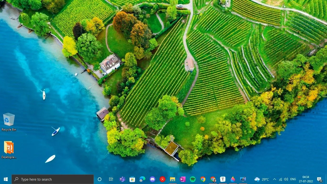 Ứng dụng TranslucentTB làm trong suốt thanh tác vụ trên Windows