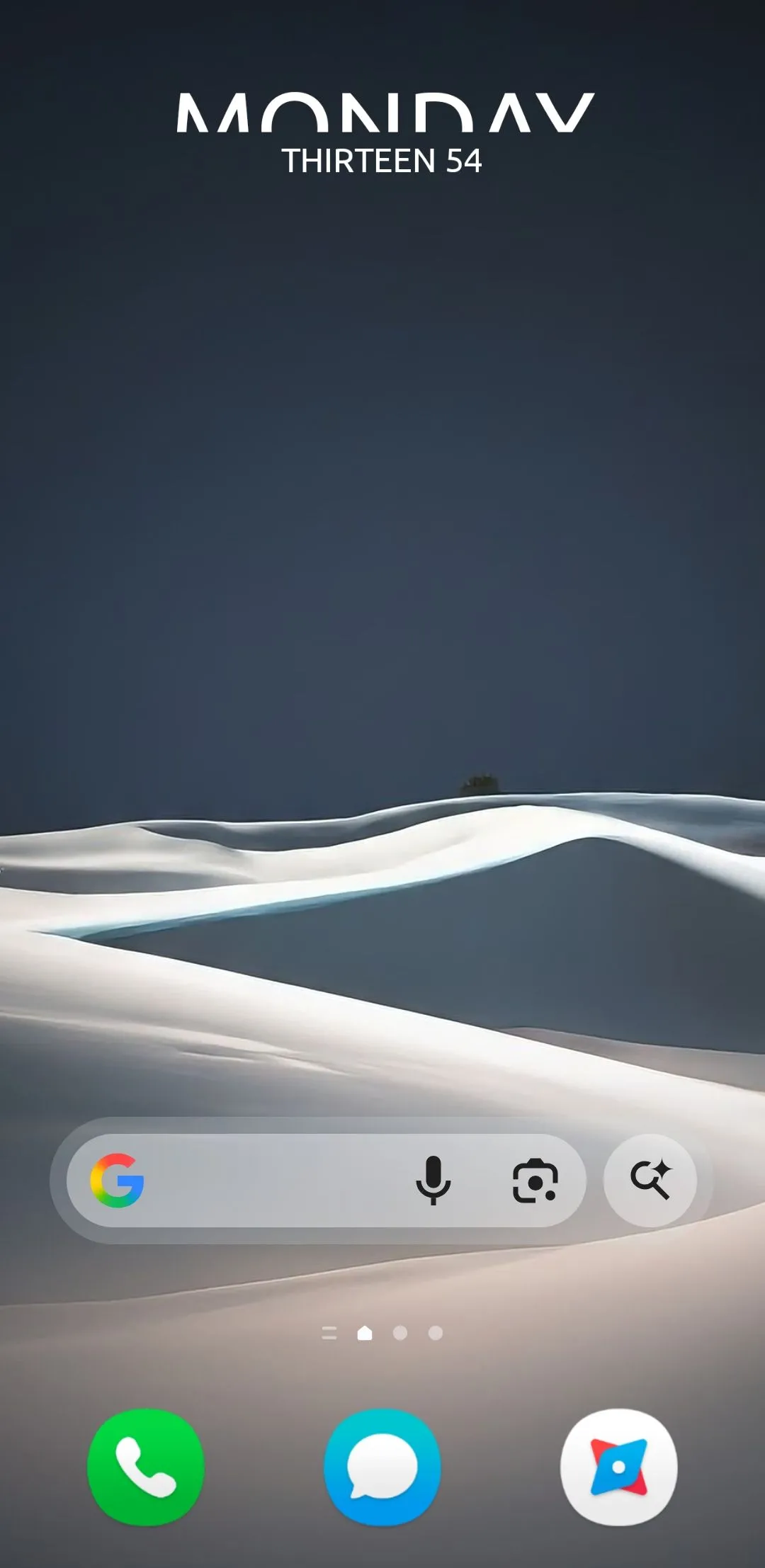 Widget tùy chỉnh được thiết kế bằng KWGT hiển thị trên màn hình chính Samsung Galaxy.